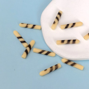 Chocolate Wafer Stick Resin Cabochon 3D Miniature Chocolate Simulation <b>Sweets</b> Kawaii Food Ornaments Dollhouse Mini Food Charms - Product Image 2