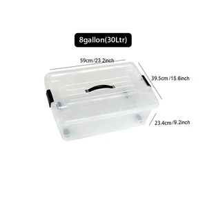 กล่องเก็บของใสขนาดใหญ่ 30 ลิตร เกรดสำหรับอาหาร ความจุ 8 แกลลอน กล่องพลาสติกจัดระเบียบ จาก <span class=keywords><strong>Northpower</strong></span> - Product Image 5