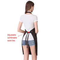 Tablier professionnel robuste en PU imperméable à imprimé léopard avec poches pour outils, idéal pour le toilettage des animaux et l'utilisation en cuisine (unisexe)