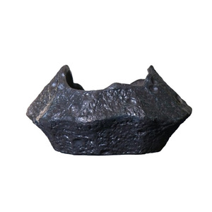 Pot à Bonsaï Irrégulier en Argile Violette Faite à la Main, Poterie Rustique Style Sud, Jardinière en Tronc d'Arbre Cuite au Bois pour Cour - Product Image 5