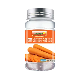 Cápsula blanda de caroteno carotina Beta herbal suplemento orgánico vitamina vegana saludable al por mayor Luteína visión vista softgel