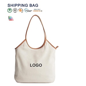 Custom Logo Women Large Capacity Corduroy <b>Tote</b> Handbag Soft Durable PU Handles <b>Zipper</b> Shopping <b>Bag</b> for Daily Work School - Product Image 1