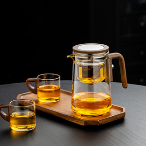 Set <span class=keywords><strong>da</strong></span> Tè e Caffè in Vetro Trasparente Resistente al Calore, Design Portatile con Isolamento Termico e Tazza Magnetica - Product Image 6