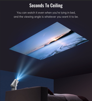 Meilleures ventes - Projecteur intelligent R3P - 1080P - 300 lumens ANSI - Android 13 - Mise au point automatique - Batterie 15000 mAh - Vidéo 4K - Home cinéma - Projection courte portée