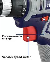 Makute Perceuse sans fil mini pratique sans balais à batterie au lithium 12v Impact Power Wall Tool CD027