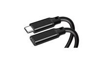 0.2m 4K 60Hz PD 100w USB 3.2 Gen2 10gbps Type C Mâle à C Femelle Câble d'extension pour ordinateur