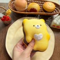 Jouets Squishy à Remontée Lente, Ours Moozy Sweetheart, Jouet à Presser Réaliste en Forme d'Aliment, Vente en Gros, Rebond Lent