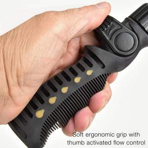 Bâton d'arrosage 18-24 pouces, poignée en alliage de zinc, tube en acier inoxydable, tête à cliquet, commande au pouce, poignée souple, usage en jardin - Product Image 5