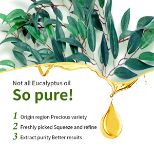 100% Organisches Reines Eukalyptus-Ätherisches Öl Frischer Duft Hochwertige Natürliche Aromatherapie für Körperanwendung für Alle Hauttypen Hydrotherapie - Product Image 2