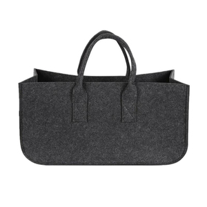 Porta Legna con Manici <span class=keywords><strong>in</strong></span> Legno, Cesto <span class=keywords><strong>in</strong></span> <span class=keywords><strong>Feltro</strong></span> per Legna da Ardere, <span class=keywords><strong>Borsa</strong></span> Multiuso Pieghevole di Grande Capacità - Product Image 2