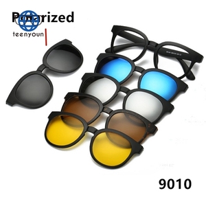 Lunettes de soleil polarisées Teenyoun Pc, miroir, vision nocturne, 5 <span class=keywords><strong>en</strong></span> 1, clip magnétique sur lunettes de soleil pour hommes, lunettes de soleil <span class=keywords><strong>En</strong></span> Gafas De <span class=keywords><strong>Sol</strong></span> - Product Image 3