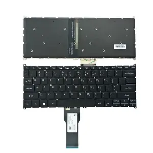 笔记本电脑键盘为宏基旋转5 SP513-51背光键盘SP513-52N的SP513-53N