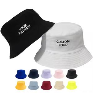 Custom Bucket Hat With Logo Support Embroidery Craft Summer Hot Sale <b>Sunscreen</b> Fisherman Hat Outdoor Travel Fishing Casual Hat - Product Image 1