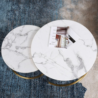 Table Basse Moderne de Luxe Classique Ronde pour Salon