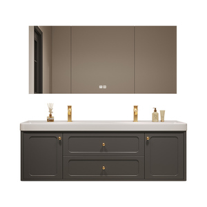 Complete Vanity Solution <b>With</b> Sink, Spacious Storage And Mirror For Clutter-Free Bathroom Space - Bathroom Vanity - Product Image 1
