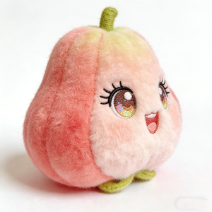 Peluche de manzana rosa, juguete de peluche de fruta jambu rosa, muñeco de manzana encerada, almohada de peluche de fruta tropical, juguete de peluche de pera de dibujos animados - Product Image 6