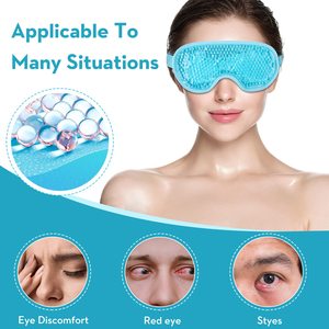 Máscara de Ojos de Gel reutilizable, mascarilla de Ojos de enfriamiento, compresa fría y caliente, paquete de mascarilla de Ojos de hielo para relajarse y masajear los ojos hinchados - Product Image 3