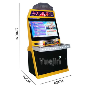 Machine d'<span class=keywords><strong>arcade</strong></span> de combat à deux joueurs Poussoir à pièces Équipement de parc intérieur Armoire en métal Console centrale de jeu contre la console - Product Image 2