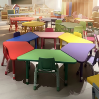 Ensemble table et chaise réglables modernes pour la maternelle, bureau d'étude pour la maternelle, mobilier de classe