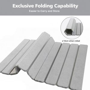 Tapis de bain carré rayé à séchage rapide, tapis de sol de luxe pour la maison - Tapis de bain pliable en pierre de diatomite naturelle antidérapant - Product Image 4