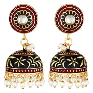 En gros Designer Oxyder Parti Porter Des Boucles D'oreilles indien femmes bijoux De Mode