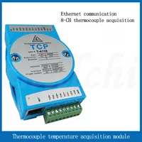 Termopar tipo K de 8 canales a módulo de adquisición de temperatura Ethernet RJ45 dispositivo de medición de temperatura de protocolo modbus-tcp