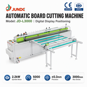 Machine de découpe automatique de panneaux JUNDE JD-L3000 avec affichage numérique et positionnement, moteur 2,2 kW, pour la fabrication de fenêtres et de portes en aluminium - Product Image 1