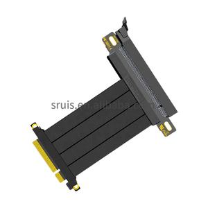 Cable PCIE 8X a 16X Codo de 90 grados USB3.0 Cable de extensión de tarjeta gráfica Puerto PCI <span class=keywords><strong>Express</strong></span> Cable de elevación GPU Conector de ángulo recto - Product Image 2