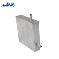 Bloc de refroidissement à eau en aluminium, refroidisseur de dissipateur thermique, plaque de refroidissement à eau, phare droit, échappement pour radiateur graphique Cpu