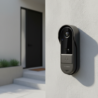 Sonnette intelligente pour maison connectée TUYA, étanche, avec vision nocturne claire et audio bidirectionnel
