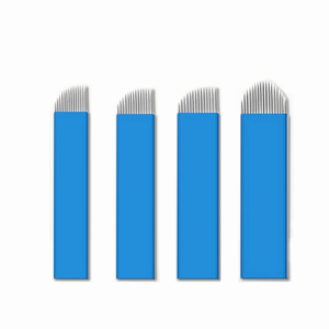 Agujas de <span class=keywords><strong>Microblading</strong></span> Azules de 0.2mm para Maquillaje Permanente, Tatuaje de <span class=keywords><strong>Cejas</strong></span> - Product Image 1