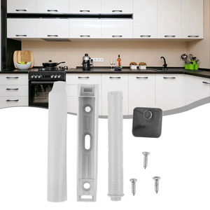 Amortiguador de Plástico con Sistema de Apertura a Presión, Dispositivo Magnético Invisible Ajustable Antiruido con Resorte de Presión para Puertas de Armario y Cocina - Product Image 3