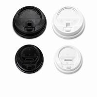 Couvre-gobelets en plastique PP PET jetables de qualité alimentaire, résistants aux fuites, pour boissons chaudes, pour gobelets en papier, vente en gros