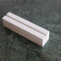 Porte-cartes de visite de grande capacité pour bureau, présentoir de cartes en marbre blanc pour 50 cartes, support en marbre pour la maison et le bureau