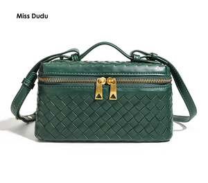 Factory WholeSale Women PU Fashion Portable Luxury Woven <b>Braided</b> Zipper Crossbody Shoulder Bag Foldable Durable Young Ladies - Product Image 3