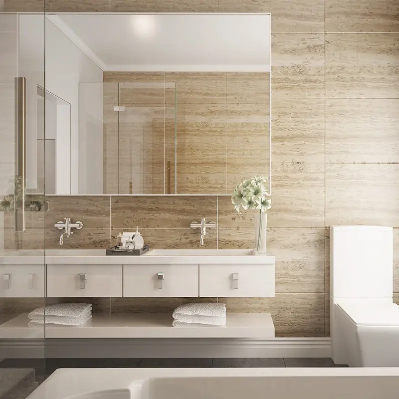 2022 Hangzhou Vermont Factory Floor-standing Bathroom Cabinet Set Furniture Made In China