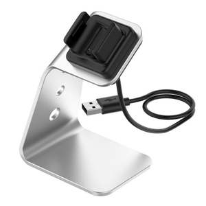 Support de <span class=keywords><strong>charge</strong></span> en alliage d'aluminium pour Fitbit <span class=keywords><strong>Charge</strong></span> 3/4/4SE, support de chargeur USB antidérapant avec câble de 1.5M, Protection sûre - Product Image 3