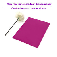 Panneau d'endurance transparent violet plaque solaire en polycarbonate feuille de plastique PC violet