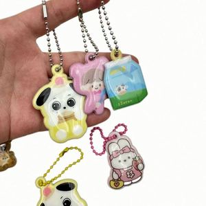 Colgante reflectante de PVC personalizado con esponja de carga de voltaje, llavero fluorescente que brilla en la oscuridad para mochila escolar infantil - Product Image 2