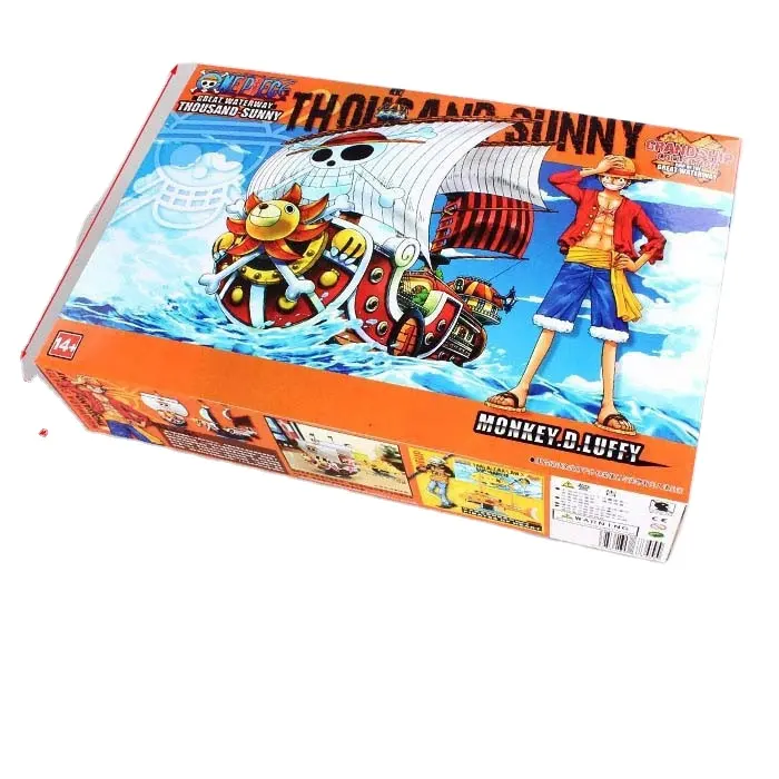 One Piece Style Anime ein Stück Going Merry THOUSAND SUNNY Zusammen gebautes Modell Boot PVC Action figur für Geschenke