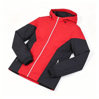 Chaqueta Cortavientos Personalizada con Bloques de Color, Bolsillos con Cremallera, Tallas Grandes, Impermeable, Casual, Estilo Urbano, OEM