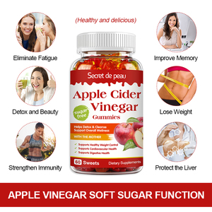 Complément alimentaire en gummies au vinaigre de <span class=keywords><strong>cidre</strong></span> de pomme biologique, 60 bonbons, marque privée, Keto ACV - Product Image 6