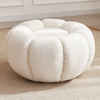 Canapé-lit rond moderne et confortable en forme de citrouille pour chambre à coucher, canapé à deux places, vente en gros