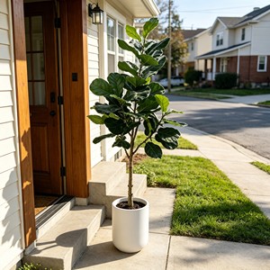 180cm Pitted white basin Fiddle-leaf fig– Eco-Friendly Plant for Wedding & Event Decoration - Product Image 6