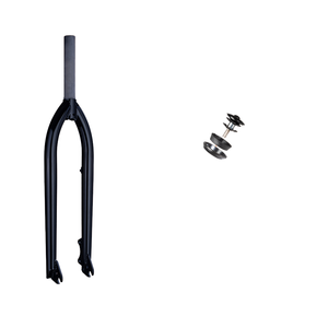 Fourche de vélo rigide BEERIDE COMPONENTS PRIVATE LIMITED 29 pouces en acier Hi-ten 1020, pour frein à disque, avec tige de direction sans filetage solide - Product Image 1