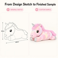 Peluche personnalisée en tissu ultra doux de 60 cm, modèle Nova Animal – Couverture brodée super douce pour les boutiques de cadeaux et les détaillants