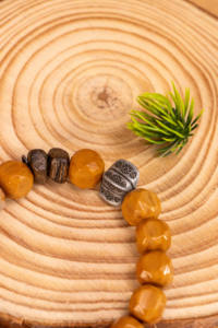 Bracelets en perles de cristal jaune naturel, charme en pierre précieuse, couleur fantôme olive argentée classique pour un cadeau d'anniversaire ou de fiançailles - Product Image 5