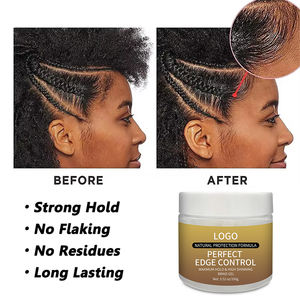 Gel coiffant personnalisé imperméable pour cheveux bouclés, secs et crépus - Tenue forte, sans cruauté, 100g, marque privée - Product Image 4