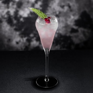 Flûtes à champagne personnalisées avec logo de fleurs, verres à <span class=keywords><strong>vin</strong></span> mousseux à cocktail transparents soufflés à la main - Product Image 4