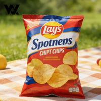 Emballage personnalisé imprimé en BOPP de qualité alimentaire, métallisé aluminium, pour chips de banane, de durian, de pommes de terre, pour machine de scellage d'emballage de chips
